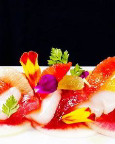 Гребешки в цитрусовом соусе