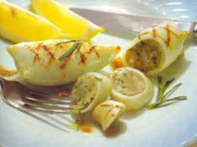 Рецепт кальмаров фаршированных
