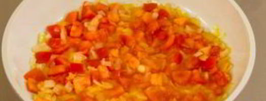 кальмары с рисом и помидорами. Шаг 8