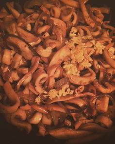 Кальмары с соевым соусом