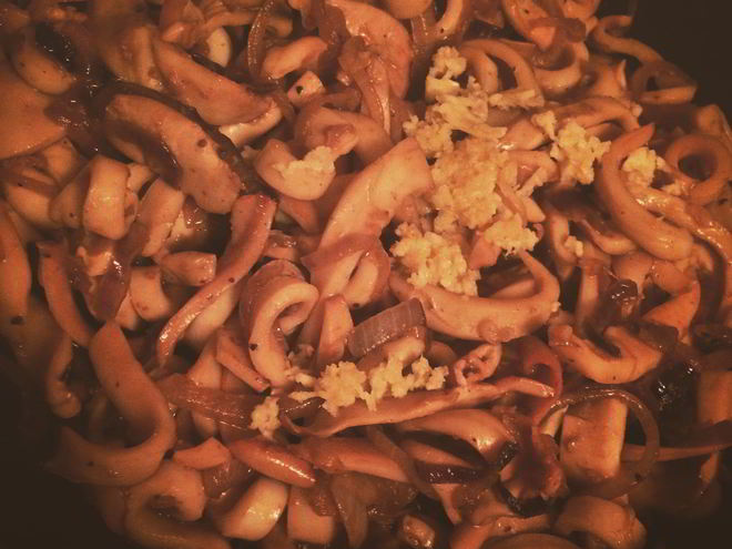 Рецепт кальмаров с соевым соусом