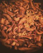 Кальмары с соевым соусом