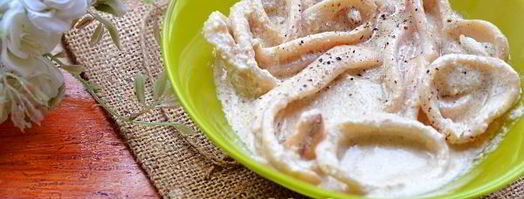 кальмары в сметанном соусе. Шаг 9