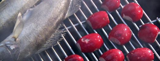 копченый судак с горчичным соусом. Шаг 2