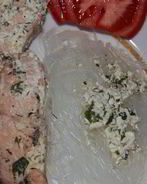 Красная рыба под сливочным соусом