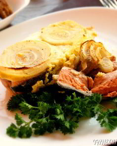 Красная рыба запеченная