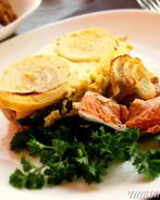 Красная рыба запеченная