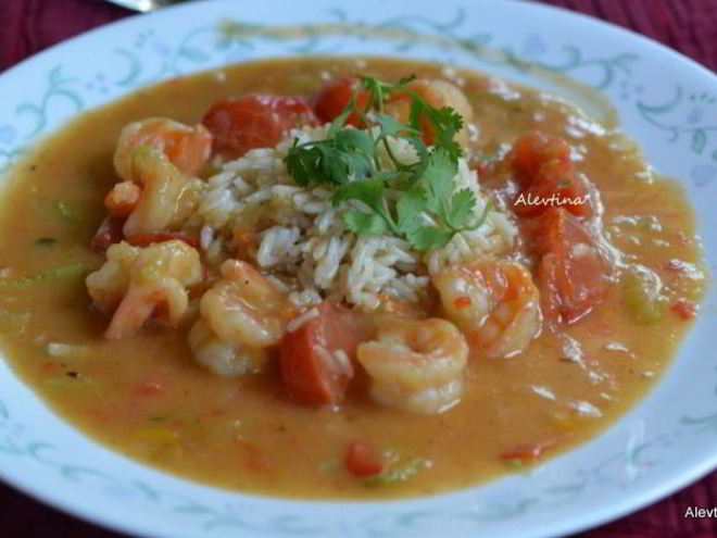 Рецепт креветок etouffee