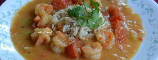 креветки etouffee. Шаг 5