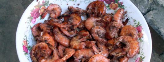 креветки на мангале. Шаг 7