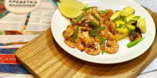 Креветки с манго по-вьетнамски