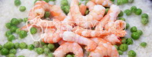 креветки с рисом и зеленым горошком. Шаг 6