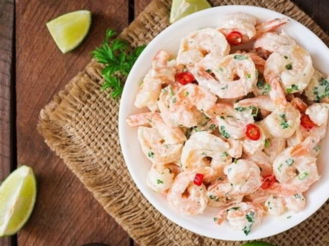 Рецепт креветок в сливочно-чесночном соусе