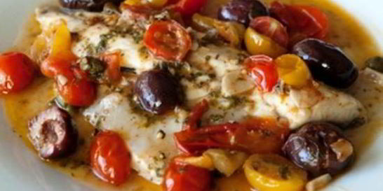 Лещ с овощами