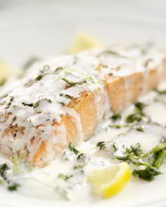 Лосось в сливочном соусе