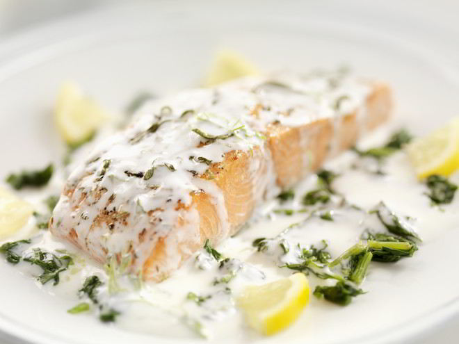Рецепт лосося в сливочном соусе