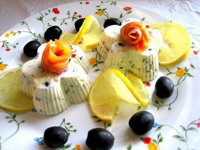 Рецепт лосося в сметанном желе