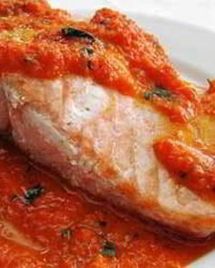 Лосось в соусе