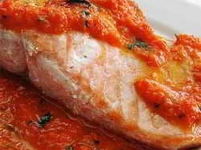 Рецепт лосося в соусе