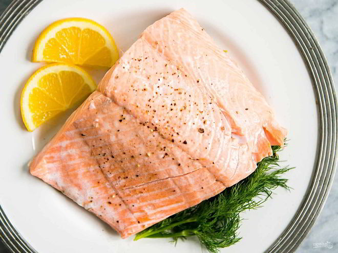 Рецепт лосося в вине на сковороде