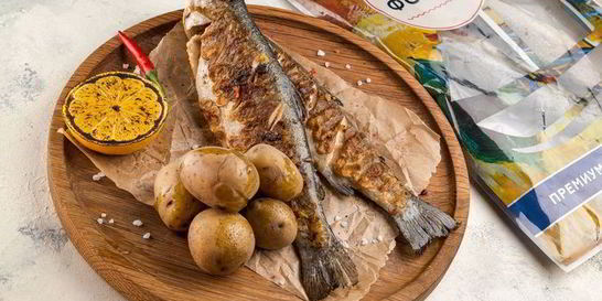 Маринованная форель на гриле