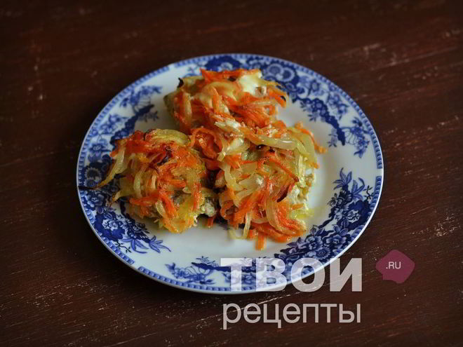 Рецепт минтая с морковью и луком