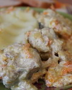 Минтай в сметане