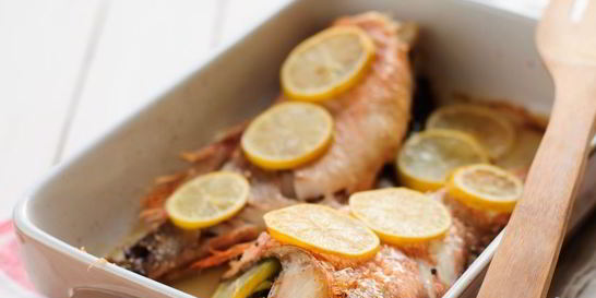 Морская рыба в духовке