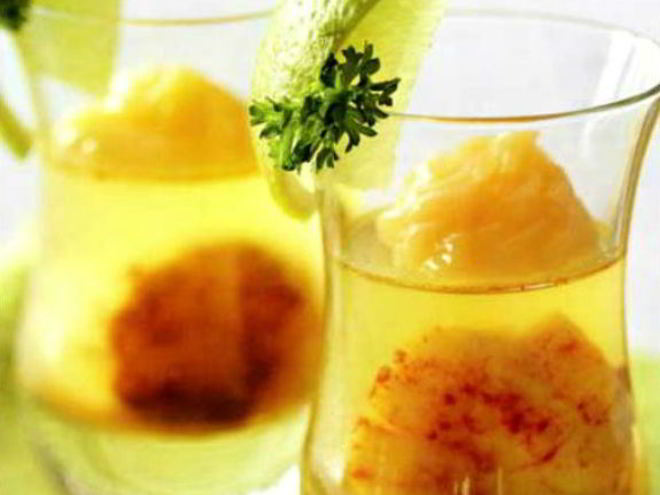 Рецепт морских гребешков в лаймовом желе