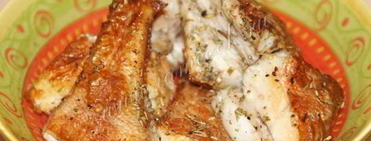 морской окунь с хрустящей корочкой. Шаг 6