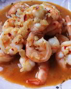 Острые креветки в соусе