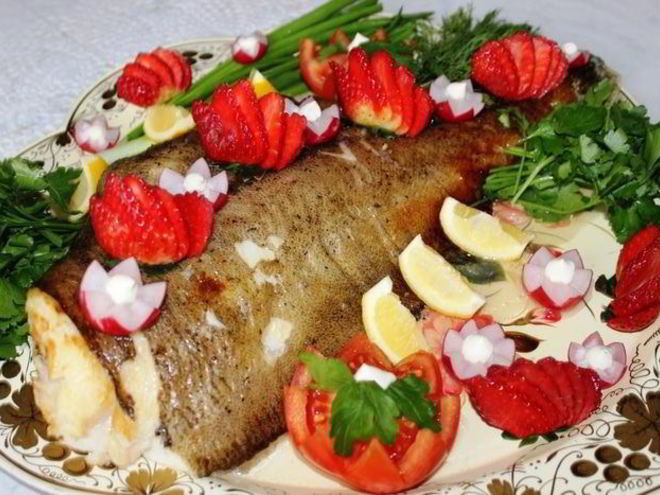 Рецепт палтуса по-королевски