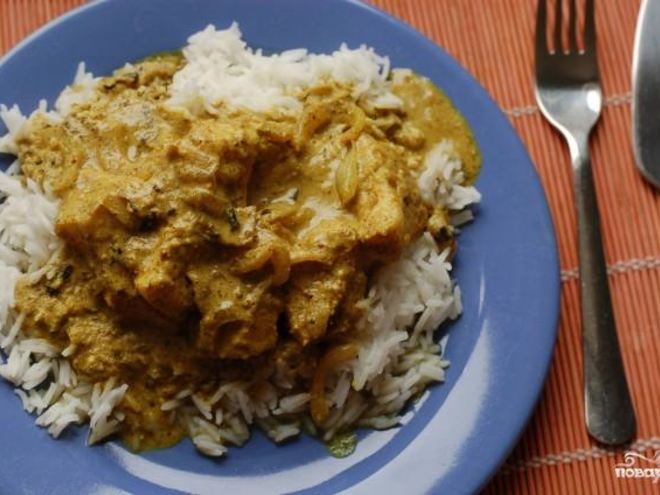 Рецепт палтуса, тушеного в кокосовом молоке