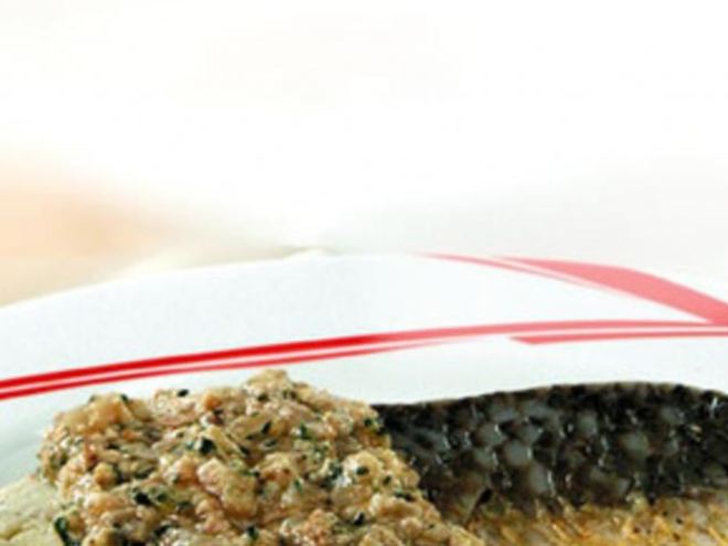 Рецепт рыбы под ореховым соусом