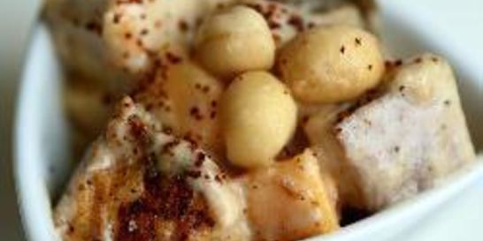 Рыба с манго и макадамией в кокосовом соусе