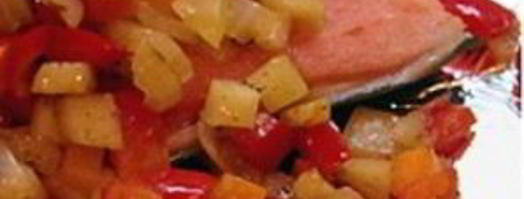 рыба с овощами, запеченная в фольге. Шаг 6