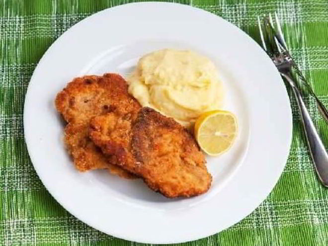 Рецепт рыбы в кляре с картофельным пюре