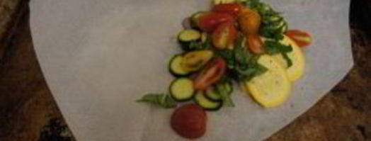 рыба в пергаменте с овощами. Шаг 3