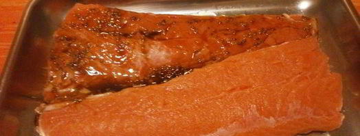 семга с луком-пореем и ванилью. Шаг 4