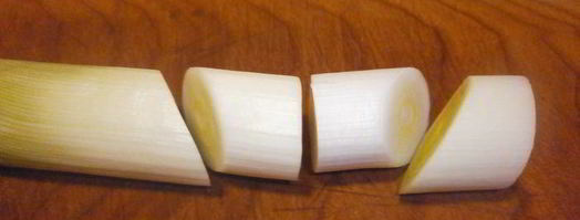 семга с луком-пореем и ванилью. Шаг 5