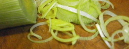 семга с луком-пореем и ванилью. Шаг 6