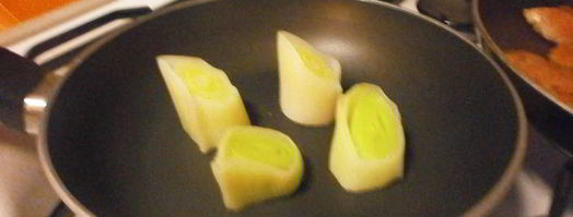 семга с луком-пореем и ванилью. Шаг 8