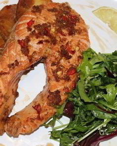 Семга в тайском стиле