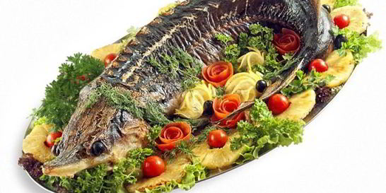 Севрюга в духовке