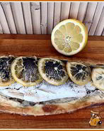 Сибас запеченный в соленом тесте