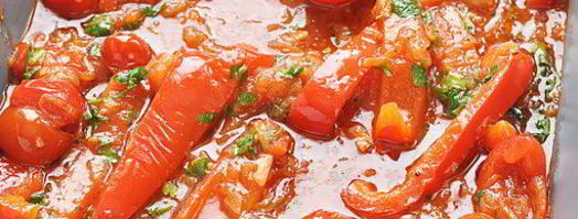 скумбрия, запеченная с картофелем и болгарским перцем. Шаг 8