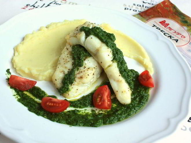 Рецепт трески по-аргентински с соусом чимичурри