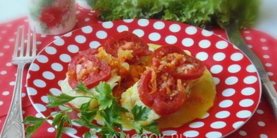 Треска с овощами в фольге