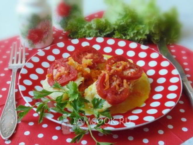 Рецепт трески с овощами в фольге