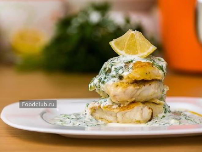 Рецепт трески в йогуртовом соусе